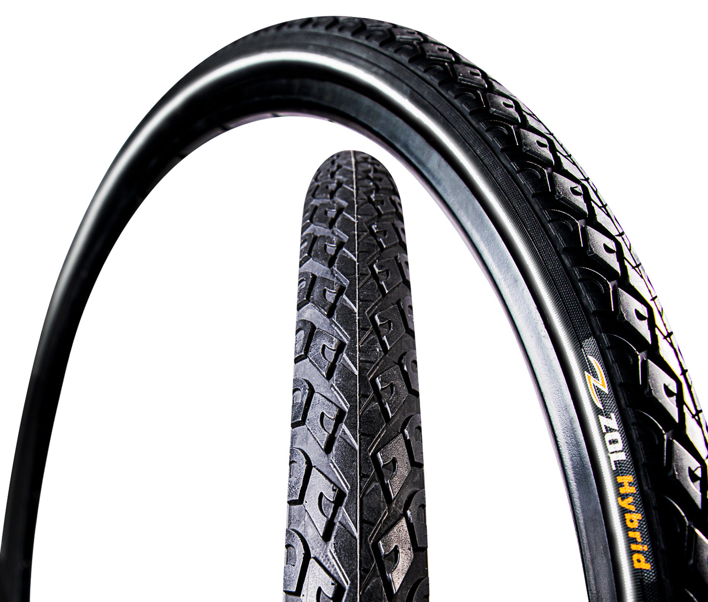 Zol Bundle 2 Pack Velocita Road Reflective Tire and Tube 700X38c Presta/French Valve