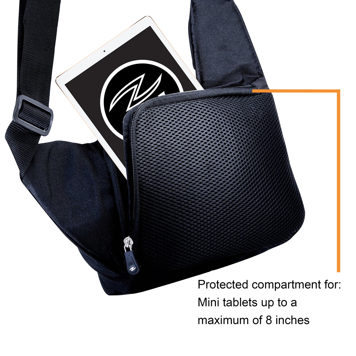 Zol Cross Bag for Tablet 7"-8" Ipad Mini, Galaxy Tab, Kindle - Zol Cycling