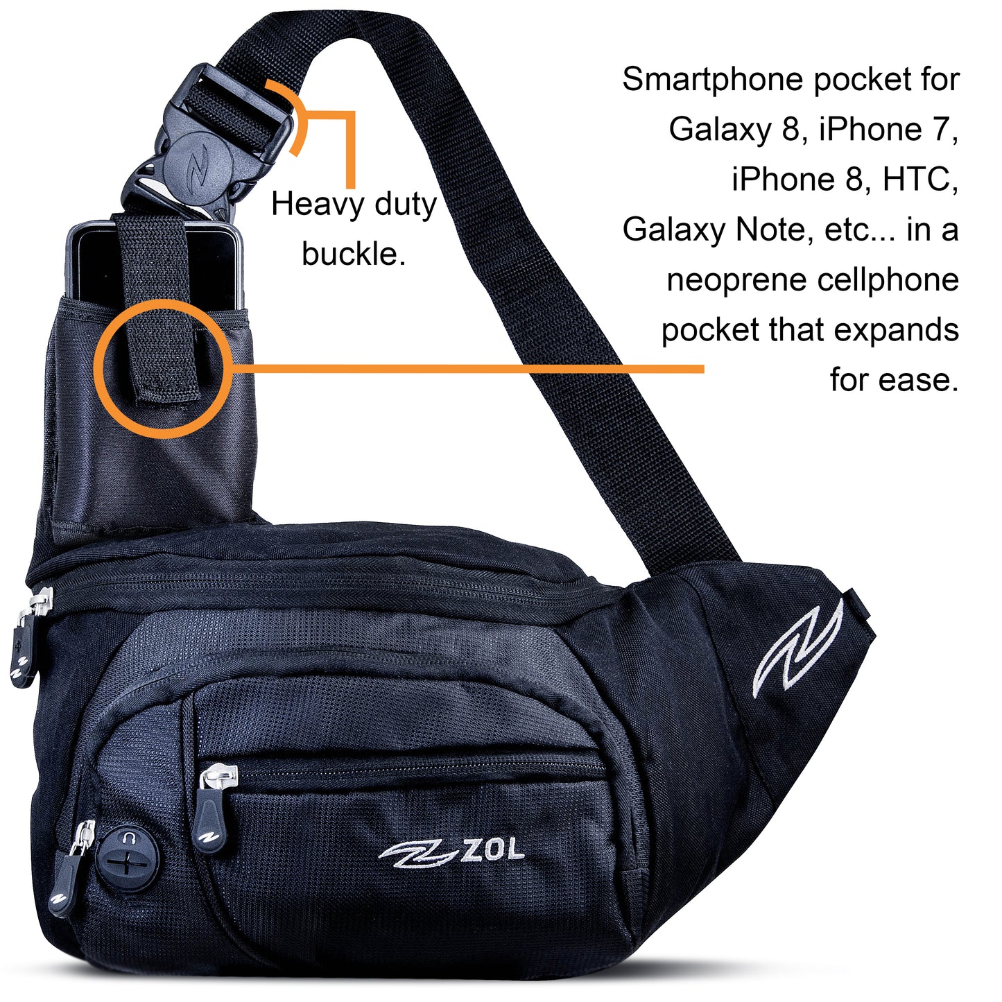 Zol Cross Bag for Tablet 7"-8" Ipad Mini, Galaxy Tab, Kindle - Zol Cycling