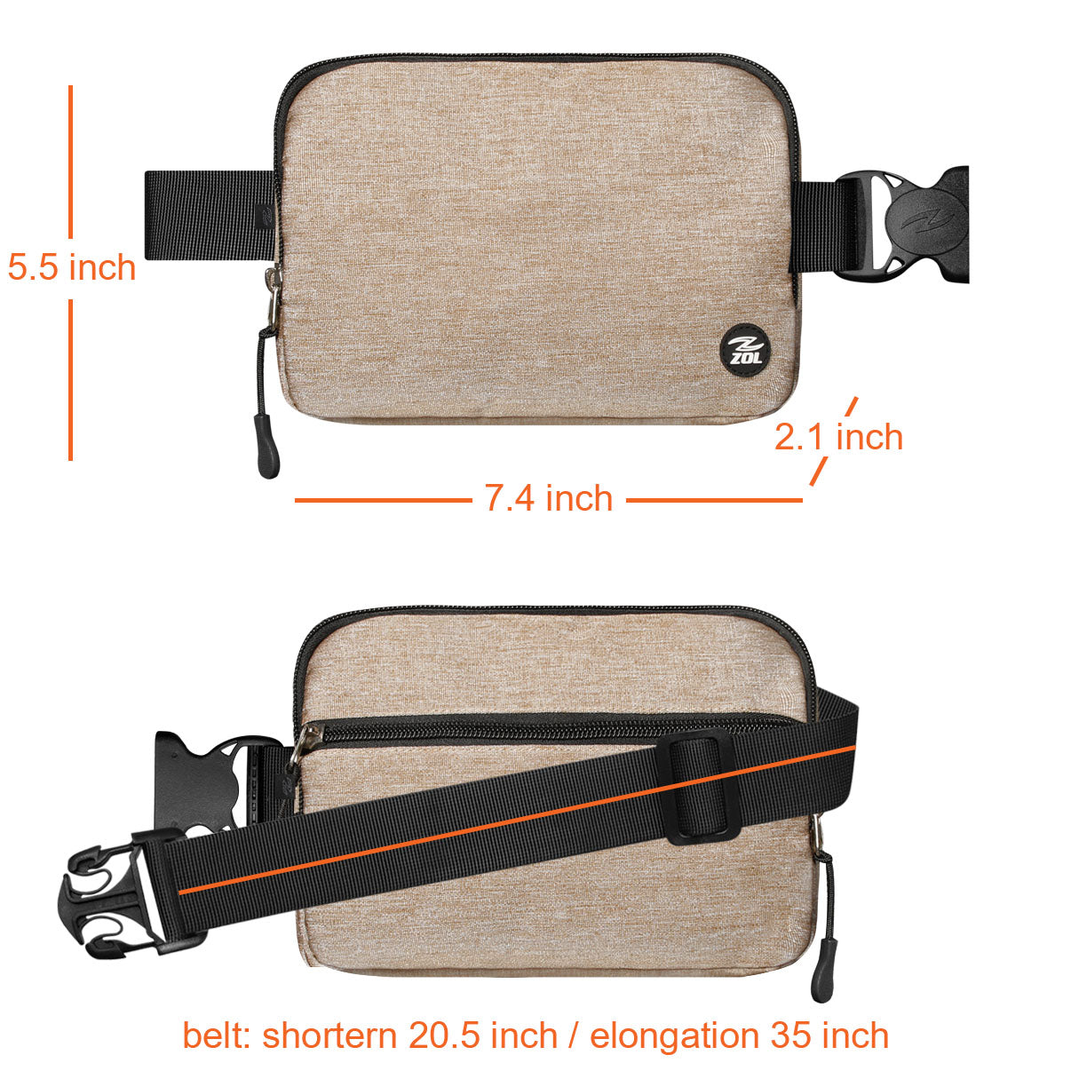 Zol Square Waist Bag - Zol Cycling