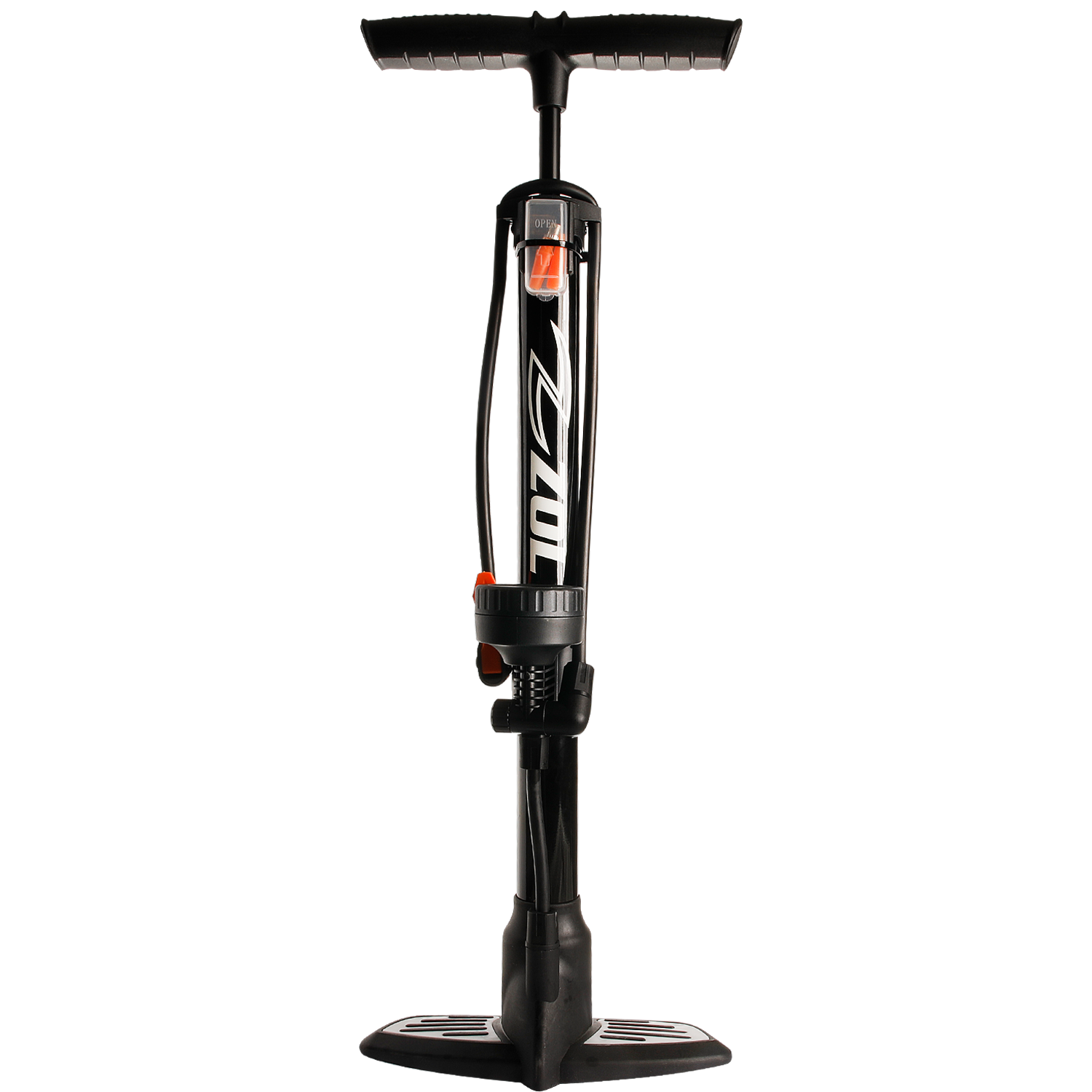 Stand up clearance bicycle pump