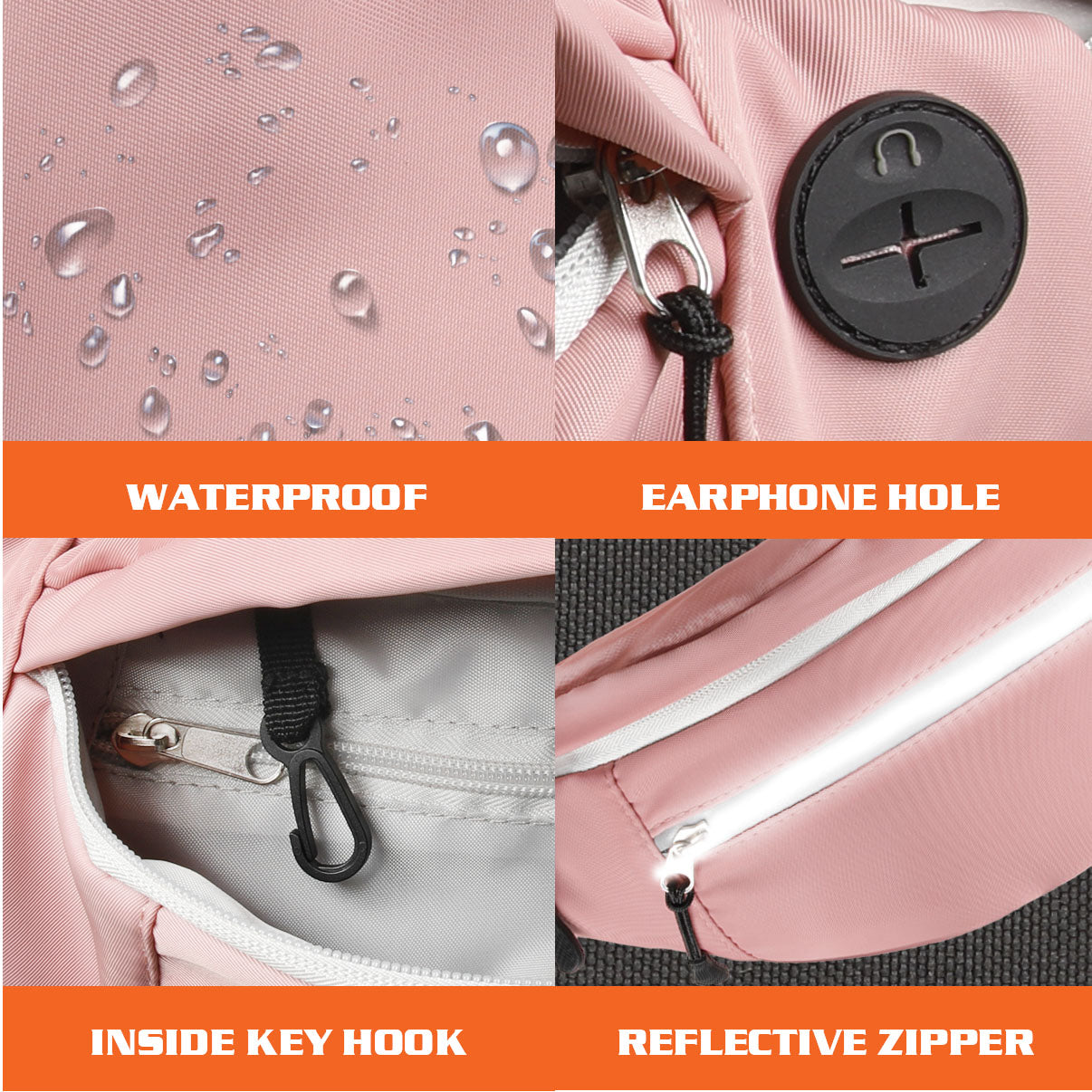 Zol Moda Waist Bag (Pink) - Zol Cycling