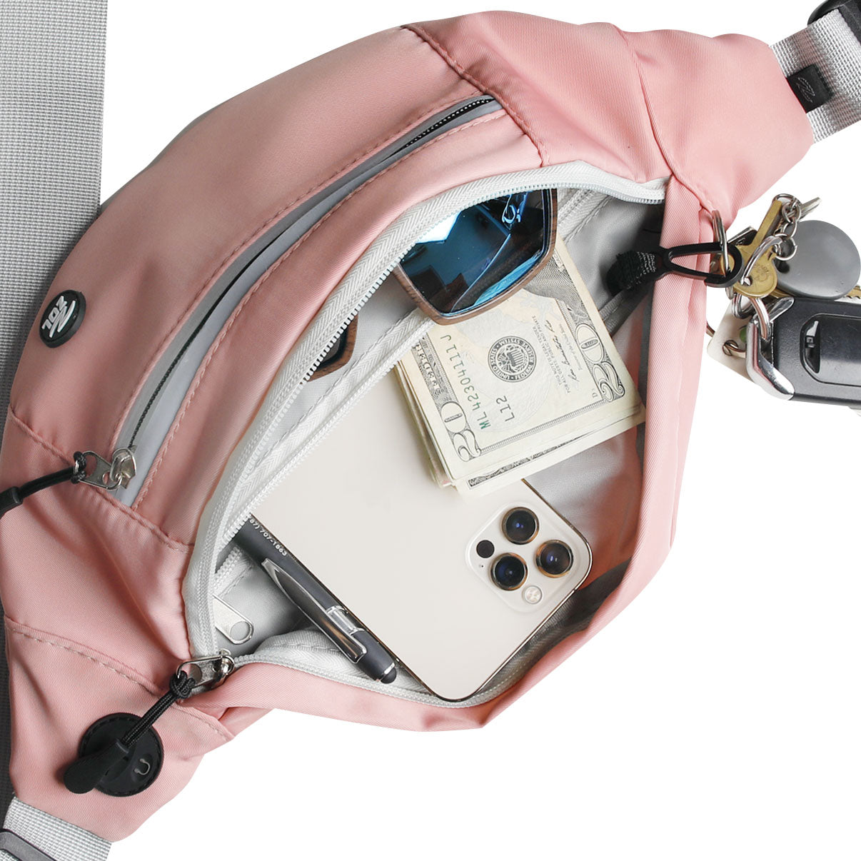 Zol Moda Waist Bag (Pink) - Zol Cycling
