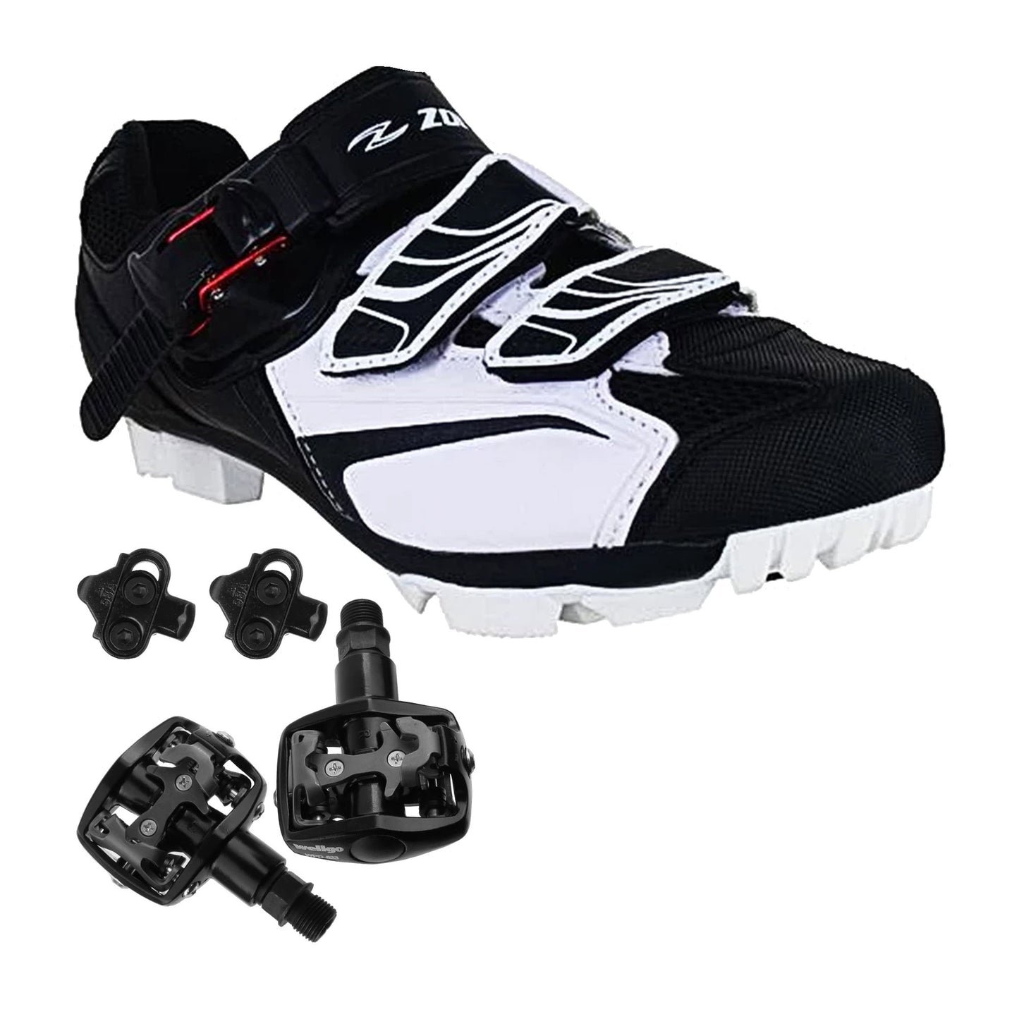 Zol Trail Plus MTB and Indoor Cycling Shoes Pedals & Cleats