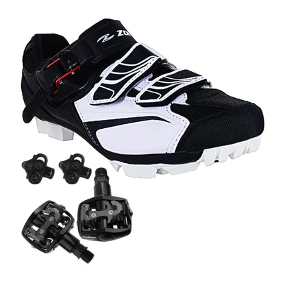 Zol Trail Plus MTB and Indoor Cycling Shoes Pedals & Cleats