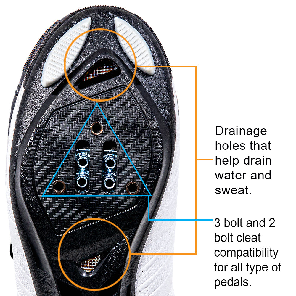 Zol Stage Road Cycling Shoes with Spd Mtb Cleats Zol Cycling