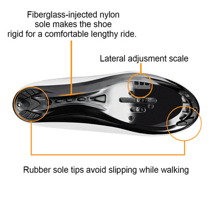 Zol Fondo Road Cycling Shoes with Mtb Spd Cleats