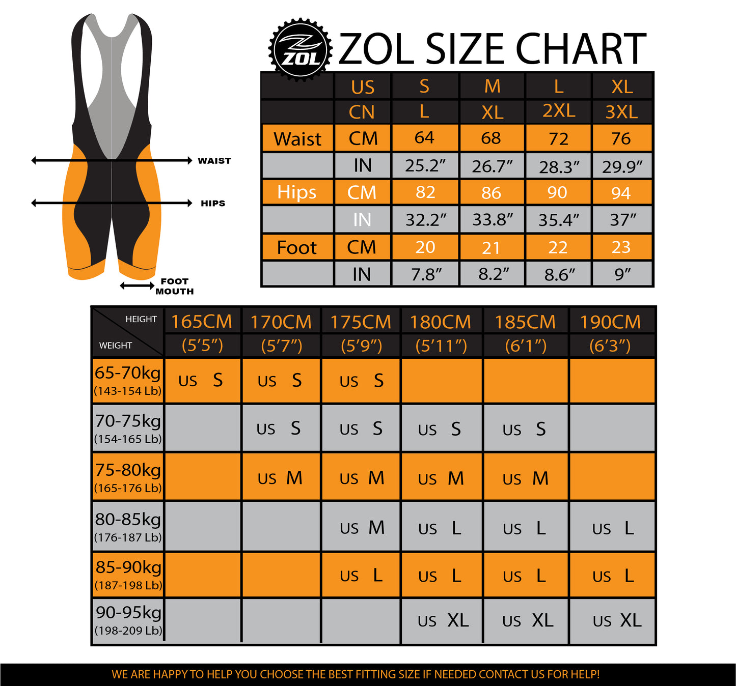 Zol Cycling Black Bib Short Men's with Memory Foam Pad 8 hours