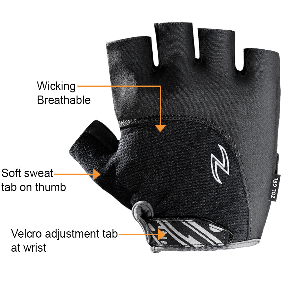 Zol Sprinter Cycling Gloves with Gel pads
