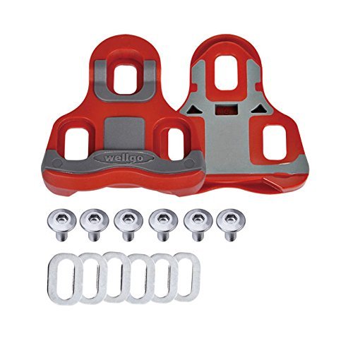 Wellgo Road Bike Pedals and Cleats Compatible with Look Keo