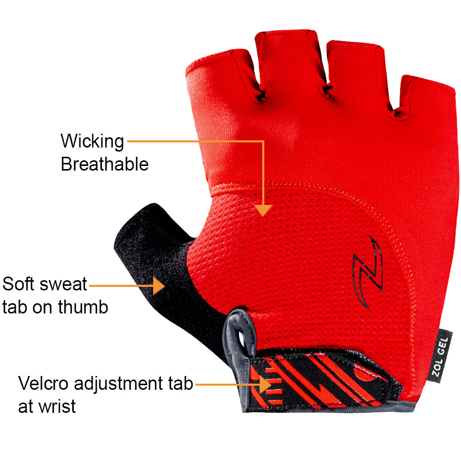 Zol Sprinter Cycling Gloves with Gel pads