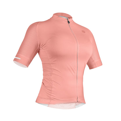 Zol Cycling Peach Breathable Race Fit Jersey (Women)