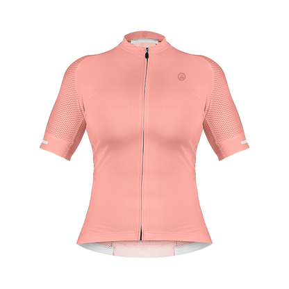 Zol Cycling Peach Breathable Race Fit Jersey (Women)