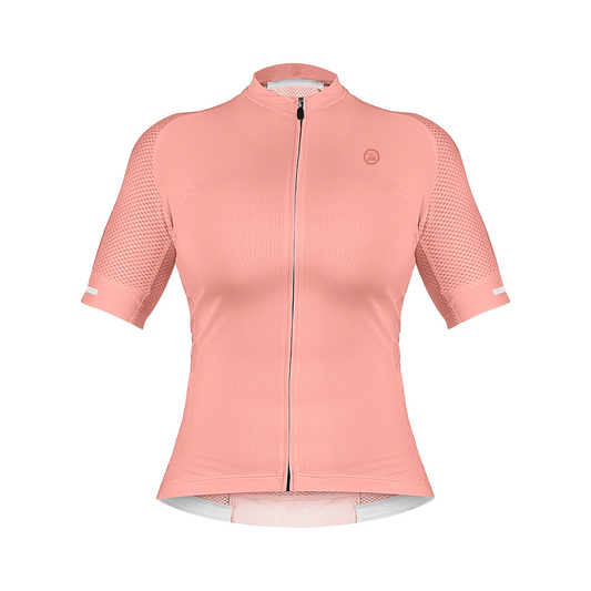 Zol Cycling Peach Breathable Race Fit Jersey (Women)