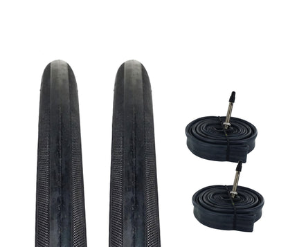 Zol Bundle 2 Pack Z1233 Road Tires and Tube 700x23C, Presta/French - Zol Cycling