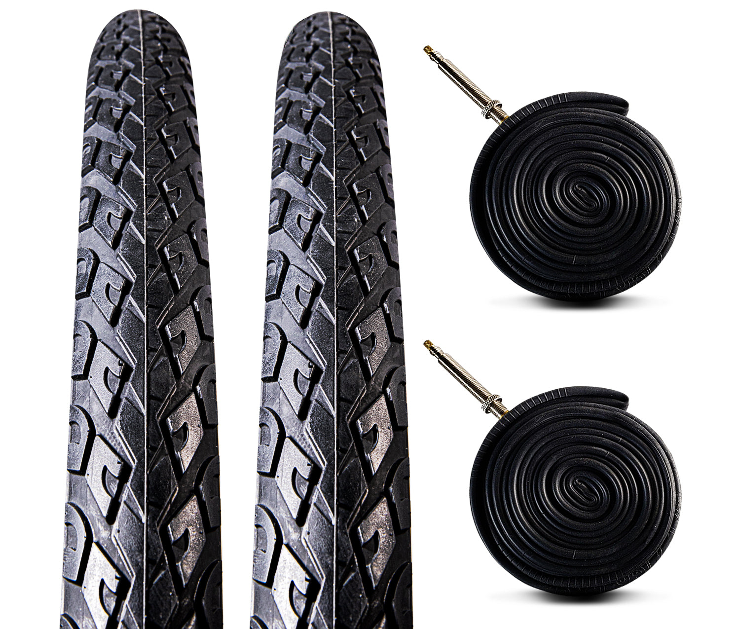 Zol Bundle 2 Pack Velocita Road Reflective Tire and Tube 700X38c Presta/French Valve - Zol Cycling