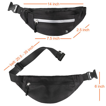 Zol Moda Waist Bag (Black) - Zol Cycling