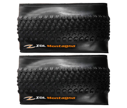 Zol Montagna MTB Mountain Folding Bike Bicycle Tire 27.5x2.10" Black - Zol Cycling