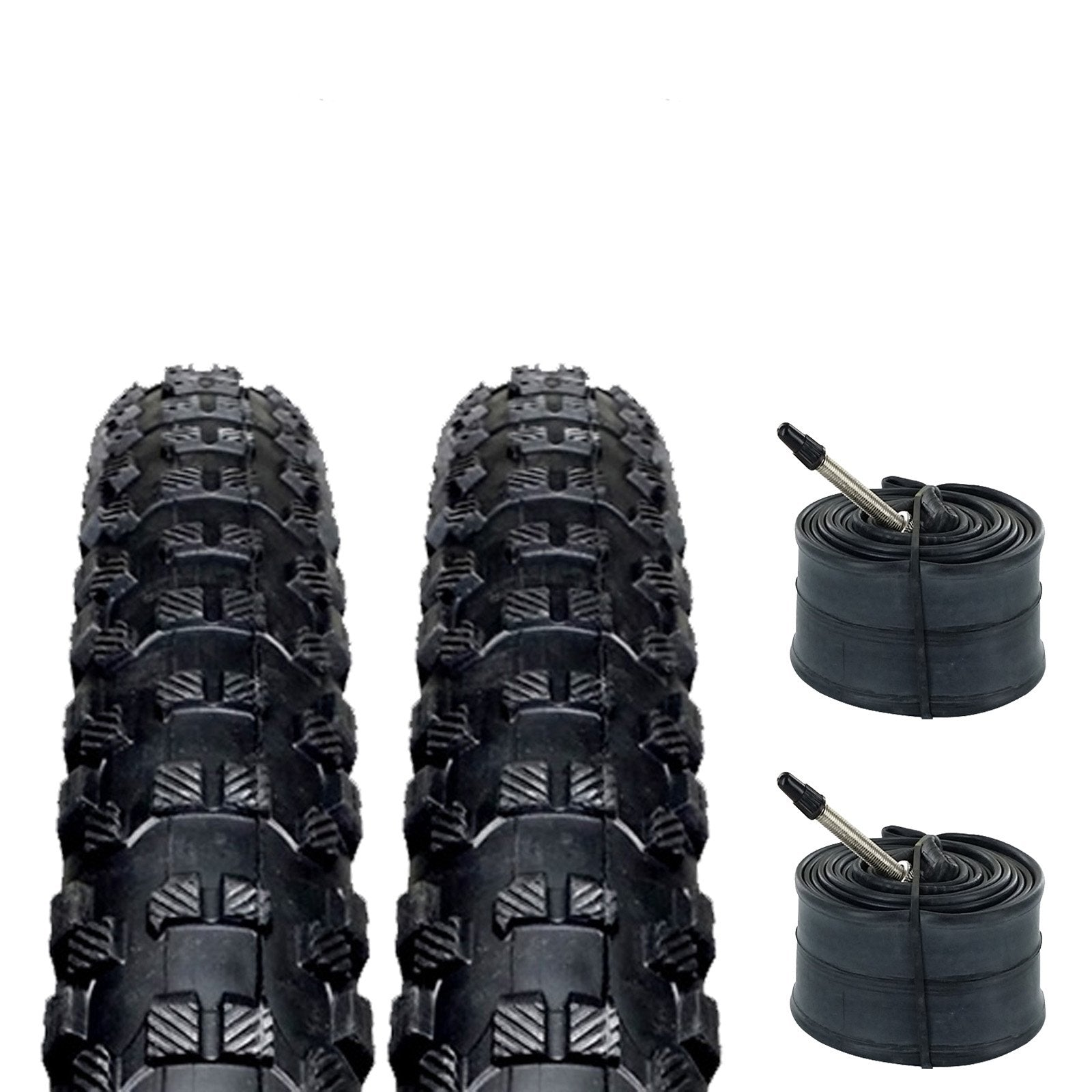 ZOL Bundle 2 Pack Z1221 Mtb Tires and Tube 29x2.10, Presta/French 48mm Valve - Zol Cycling