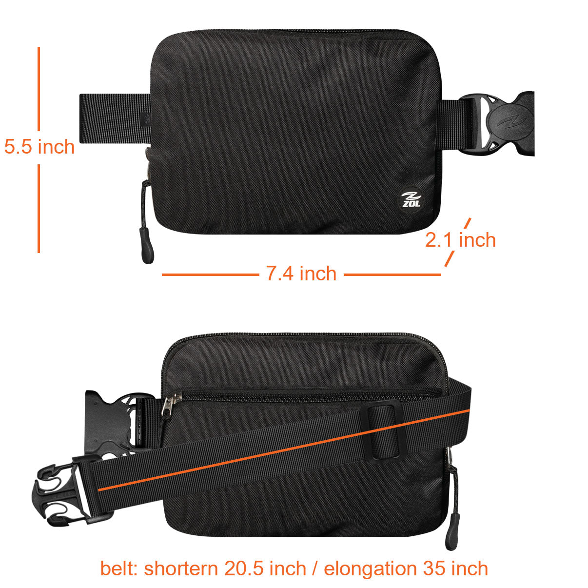 Zol Square Waist Bag - Zol Cycling