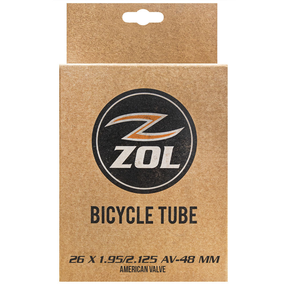 Zol Mtb Bicycle Bike Bicycle Inner Tube 26"x1.95/2.125 Schrader Valve 48mm - Zol Cycling