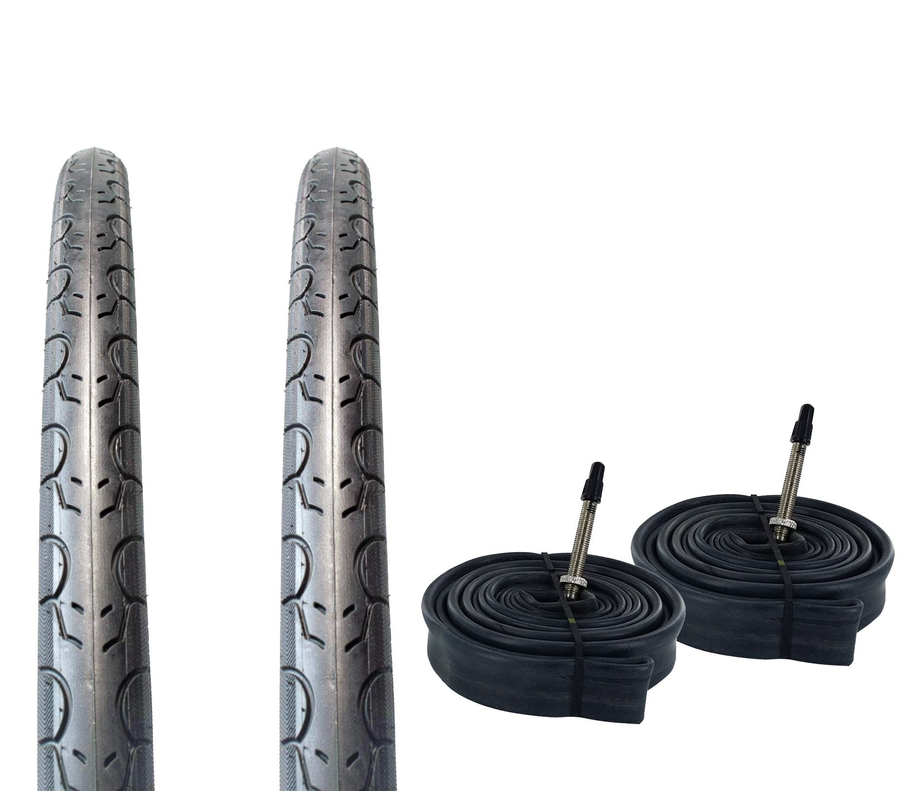 Zol Bundle 2 Pack Velocita Road Tires and Tube 700x32C, Presta/French - Zol Cycling
