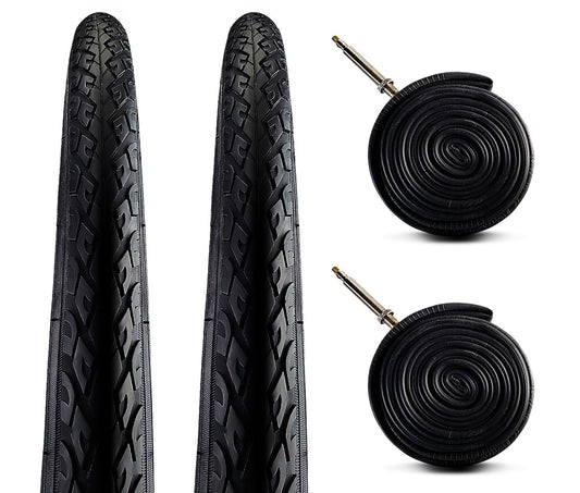 Zol Bundle 2 Pack Velocita Road Tires and Tube 700x38C, Presta/French - Zol Cycling