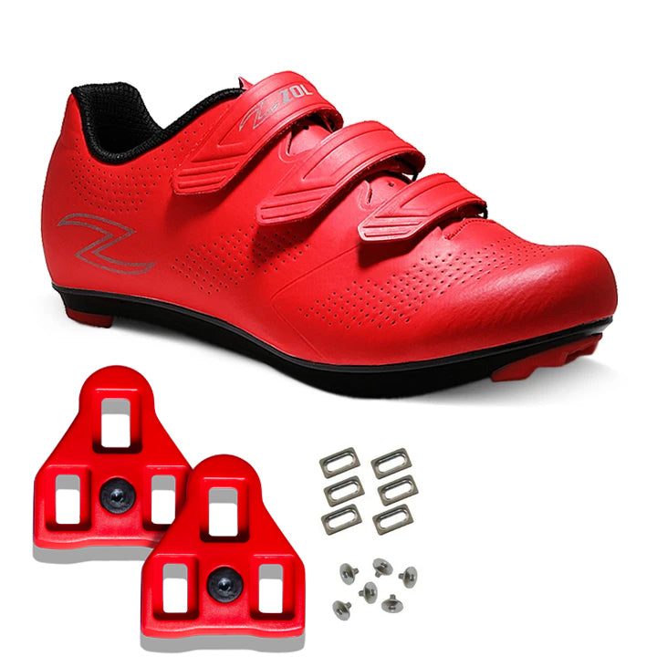 Zol Fondo Road cycling Shoes with Delta Look Cleats Compatible with Peloton - Zol Cycling