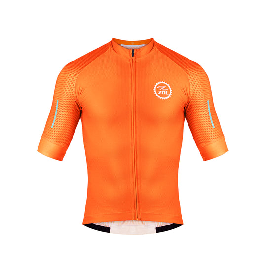 Zol Cycling Breathable Race Fit Jersey Orange - Zol Cycling