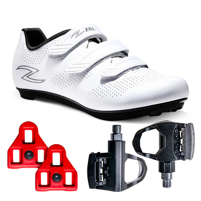 Zol Fondo Road Cycling Shoes With Road Delta Pedals and Cleats - Zol Cycling